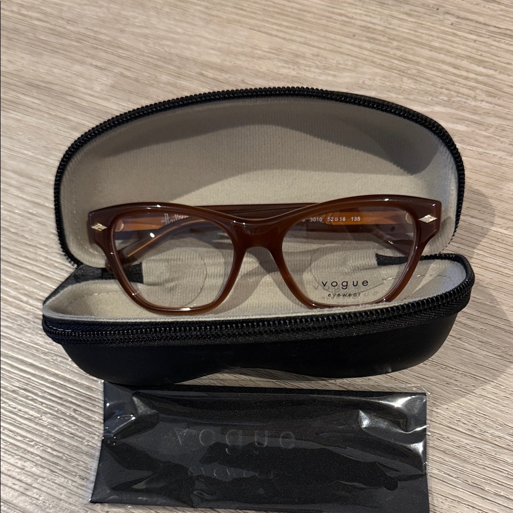 Vogue Eyewear Brown Glasses Case